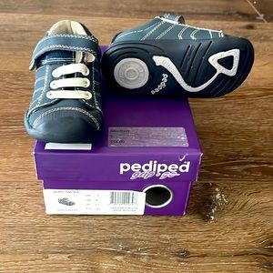 Brand New In the Box Pediped Jack Navy Velcro Trainers